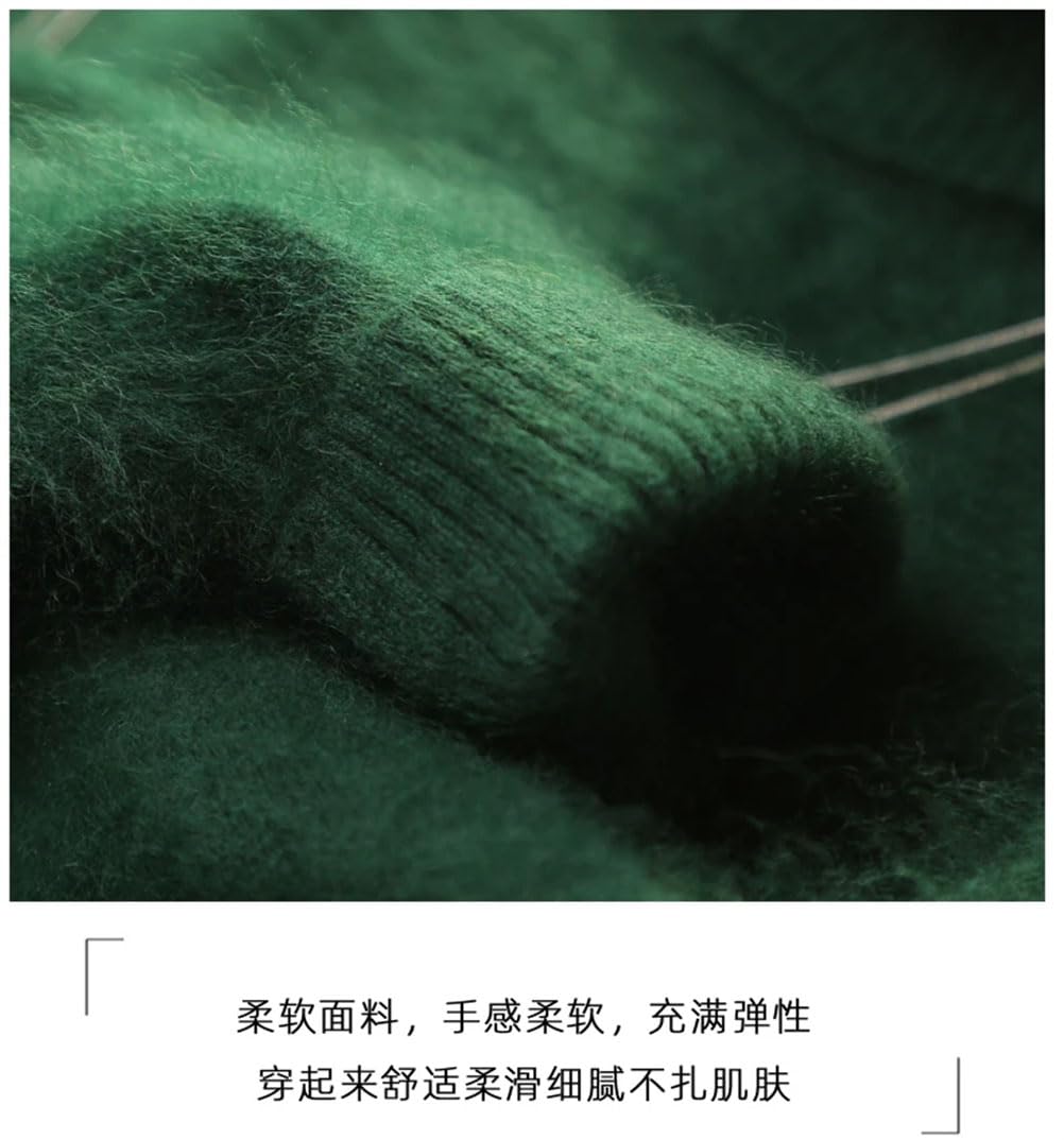 Maglione da donna con scollo a V piatto lavorato a maglia a maniche lunghe morbido pullover allentato scollo a V