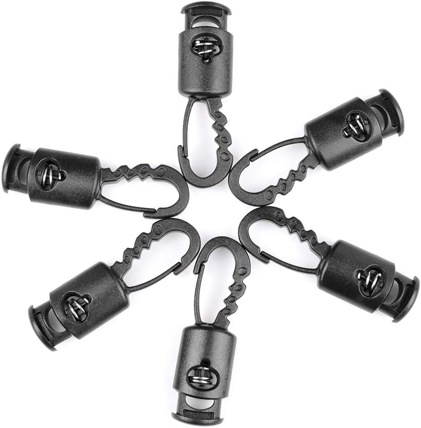 Plastic Cord Locks, Anti Theft Cord Locks, Multifunction Cord Lock End, Easy to Carry, Cord Lock for Paracord, Drawstrings, Bags, Clothing, Shoelaces Use, Camping Accessories for Great Outdoors