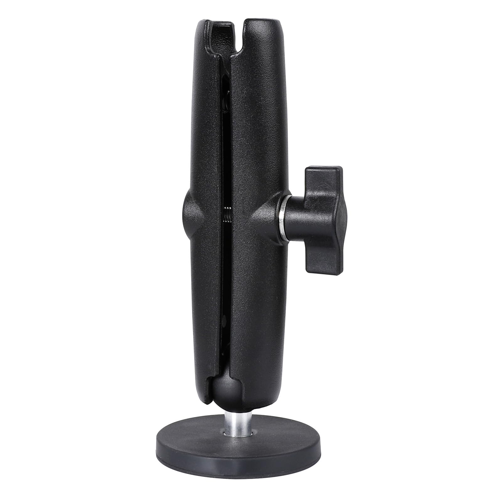 66mm diameter round heavy-duty magnetic base mount with 25mm /1 inch rubber coating ball & double socket arm compatible with ram b size mounts (magnetic bsae w 5.91" arm)
