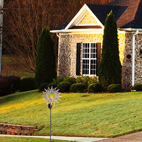 Hemoton Luz Solar Caminho para Jardim Ao Ar Livre Estaca de Ferro Impermeável Sol Elétrico Iluminaçã