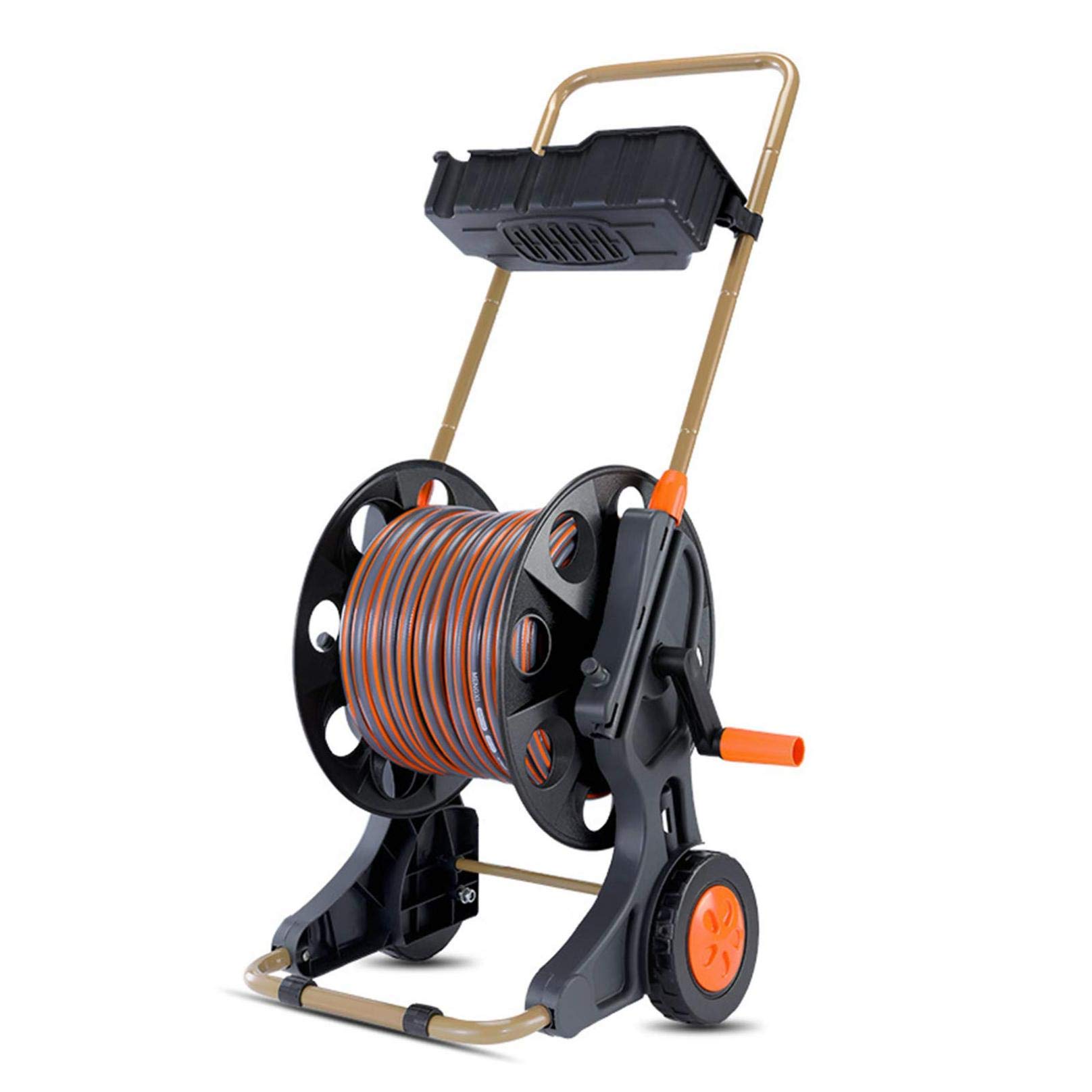 Buy Trolley Set Garden Hose Reel, Garden Hose Reel Cart with Wheels and