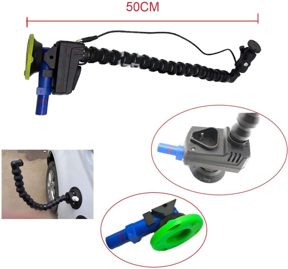 Paintless Dent Repair LED Checking Light, PDR Lamp Board Dent Repair Set, with 50cm Pump Suction Cups Light Stand, Dent Repair Detection Accessories
