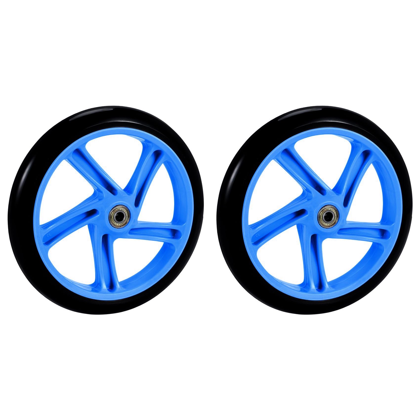 Ksrnsne 2 Pieces Scooter Wheel 200 mm PU Material Wheel Thickness 30 mm ABEC-7 Bearing Scooter Accessories,