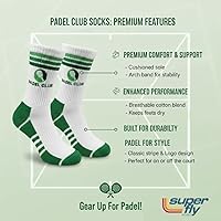 Vista 4 de Calcetines de rendimiento Super Fly Goods para hombres y mujeres, calcetines atléticos novedosos unisex para deportes, golf, tenis, pickleball, yoga
