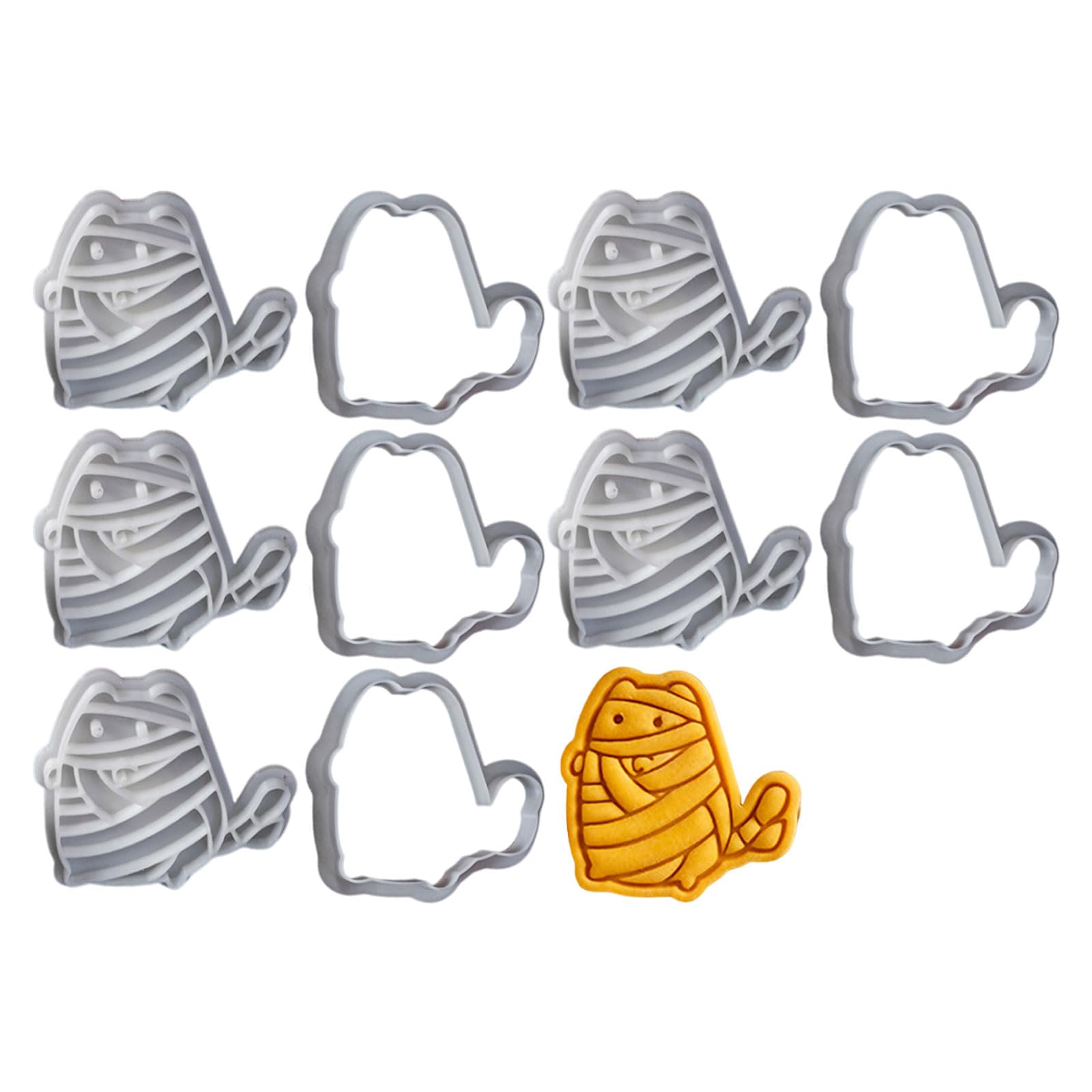 Tsophreniq 5 Set Halloween Cookie Cookie Press Biscuit Molds Biscuit Molding Kitchen Baking Supplies Dough for Halloween Molds
