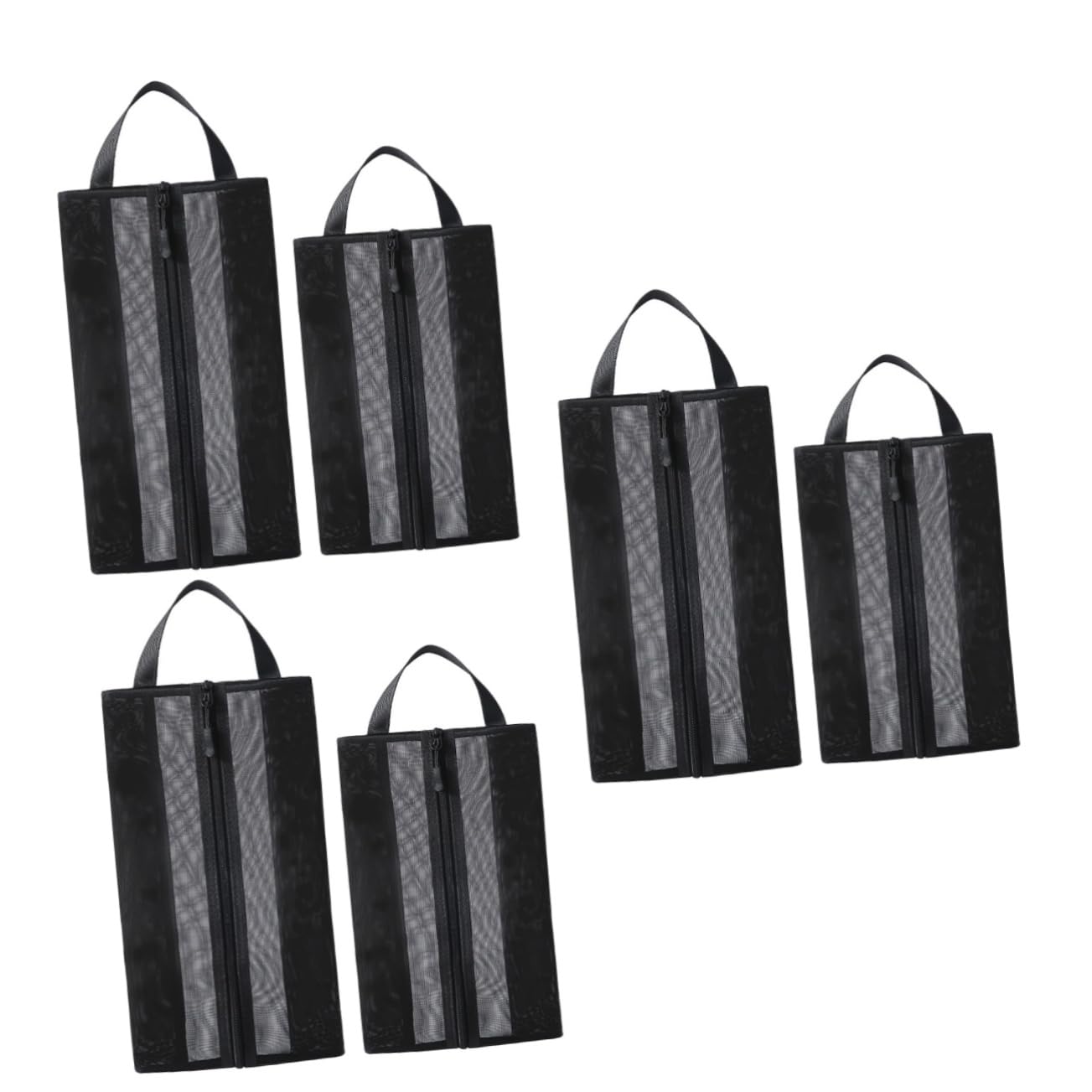 6pezzi Borse Scarpe Portatili Rete Traspirante Organizer Per Calzature Da Viaggio Per Separare Scarpe e Vestiti Valigia Accessori Per Viaggi Uomini e Donne