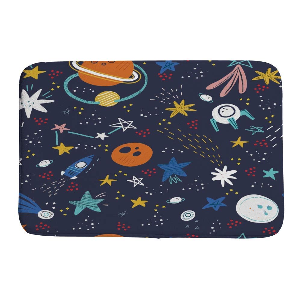 Tapis de salle de bain absorption eau tapis de douche épais lavable et séchage rapide 78x50