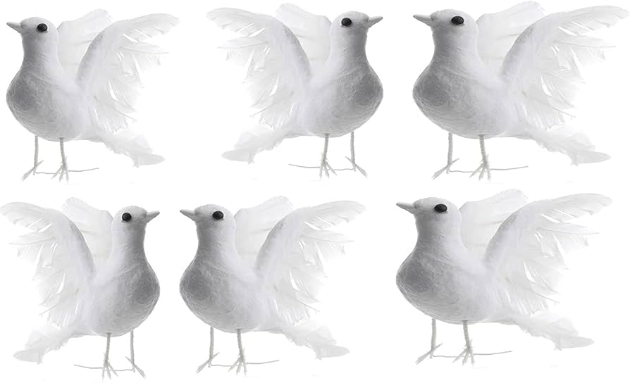 Amazon.com: Factory Direct Craft Set of 6 Open Winged Artificial