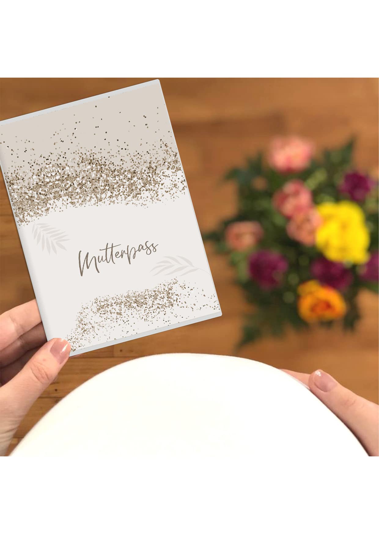 HIMMEL.HERZ.PAPIER Maternity Log Cover - High-Quality Protective Cover for Your Maternity Log - Glitter, 1 Stück (1er Pack) - Image 3