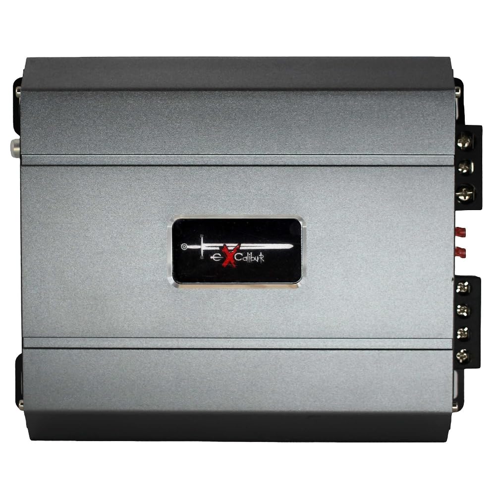 KIT SET PARA EXCALIBUR X11000.1 Amplificador mono de 1 canal, 2000 vatios máx. a 1 ohmio, 1 x 840 vatios a 4 ohmios, refuerzo de graves 0/+12 db spl, maletero, para coche, 1 pieza + accesorios