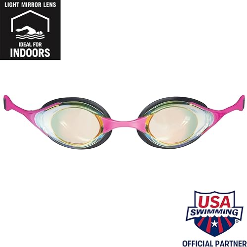 Miniatura 2 de Arena Gafas de natación unisex para adultos, diseño hidrodinámico de espejo de policarbonatolente sin espejo