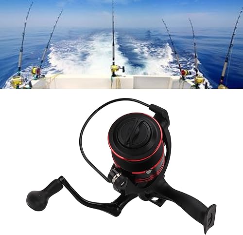 Miniatura 7 de Alomejor Carrete giratorio, delantero trasero doble perilla de arrastre de pesca carrete de arrastre 9+1BB 4.7 1 taza de alambre de metal para