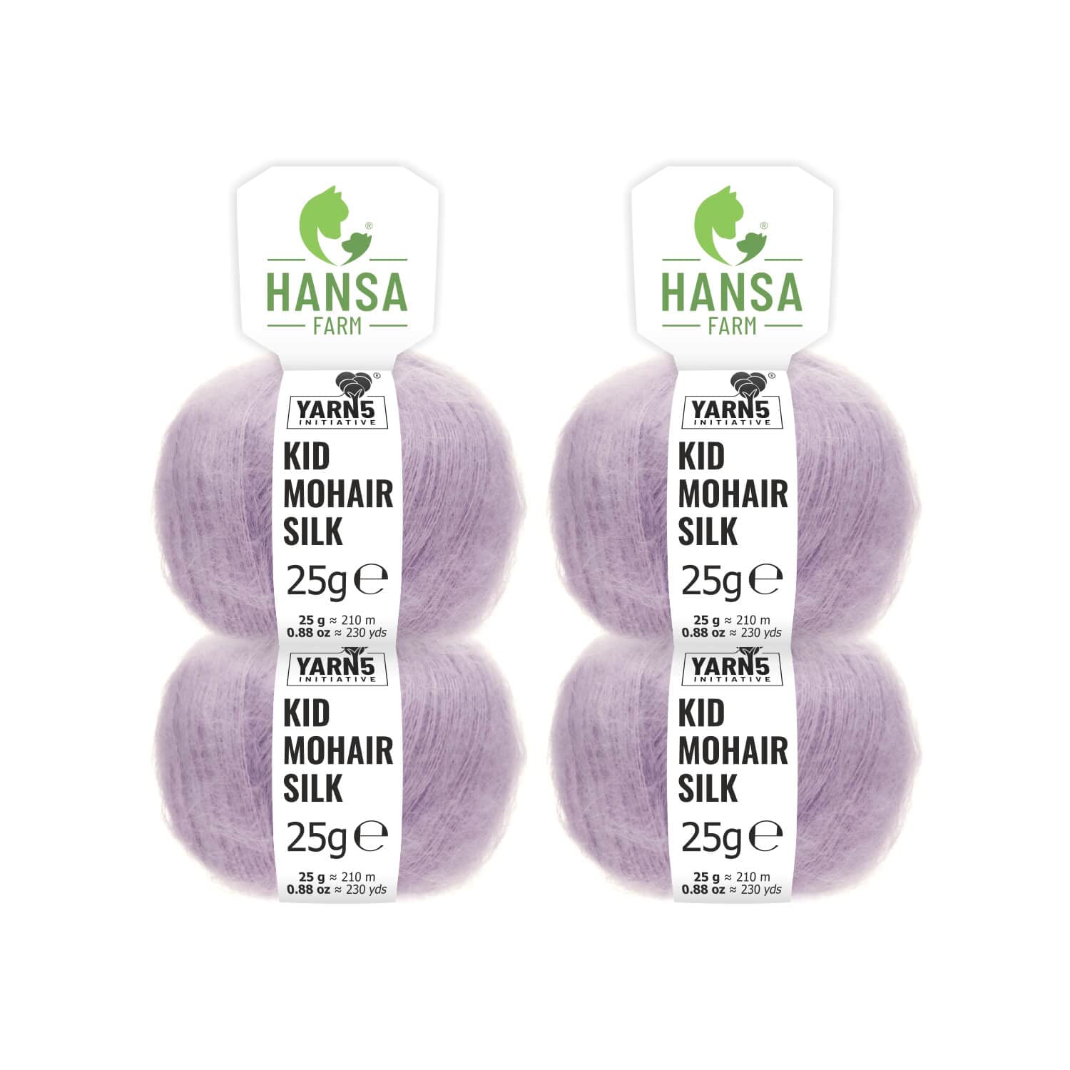 Fairwool – Premium Kid Mohair Silk 100 g (4 x 25 g ile her biri