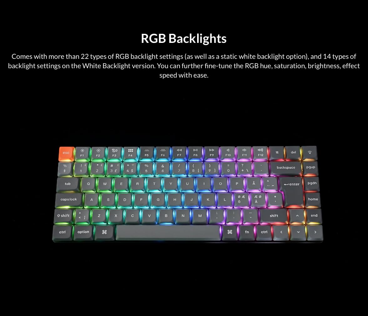 Keychron K3 Max – Tastiera meccanica low-profile 75% QWERTY italiano, keycaps PBT double-shot, switch Gateron Red hot-swap, wireless 2.4 GHz/Bluetooth 5.1, retroilluminazione RGB, QMK/VIA