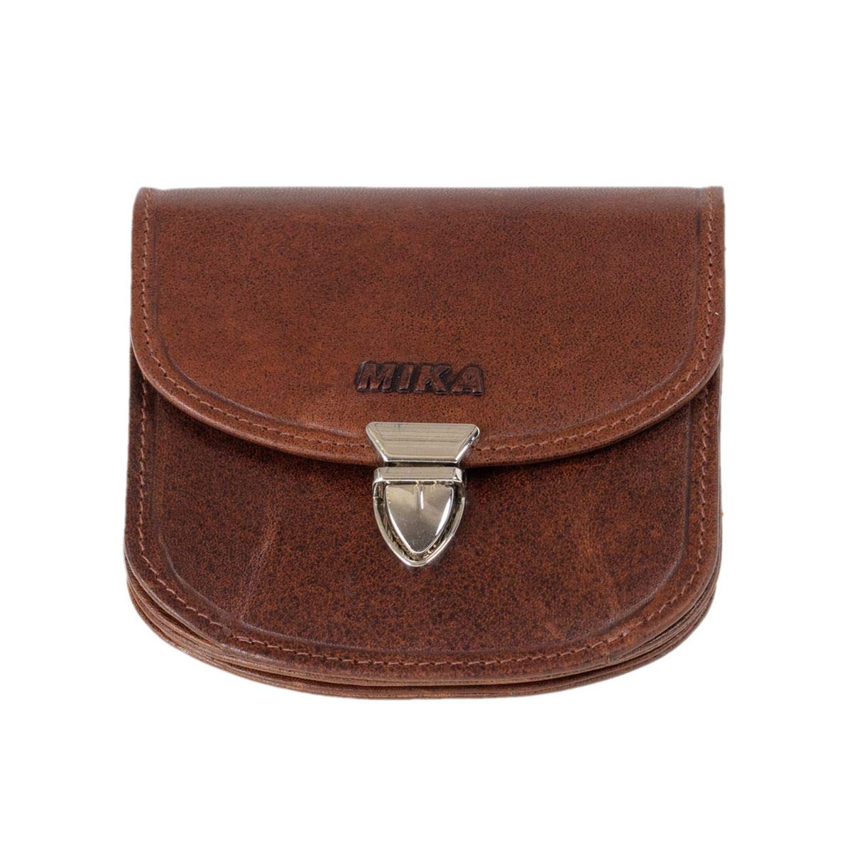Portafoglio In Pelle Uomo Donna MIKA Con Protezione RFID – Marrone, 12x10x2.5 Cm – Pratico E Sicuro Per Uso Quotidiano - 2