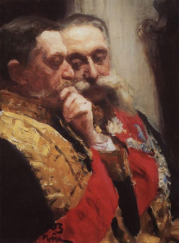 Affiche Impression Repin Portrait Conseil d'État - Toile 60x90cm