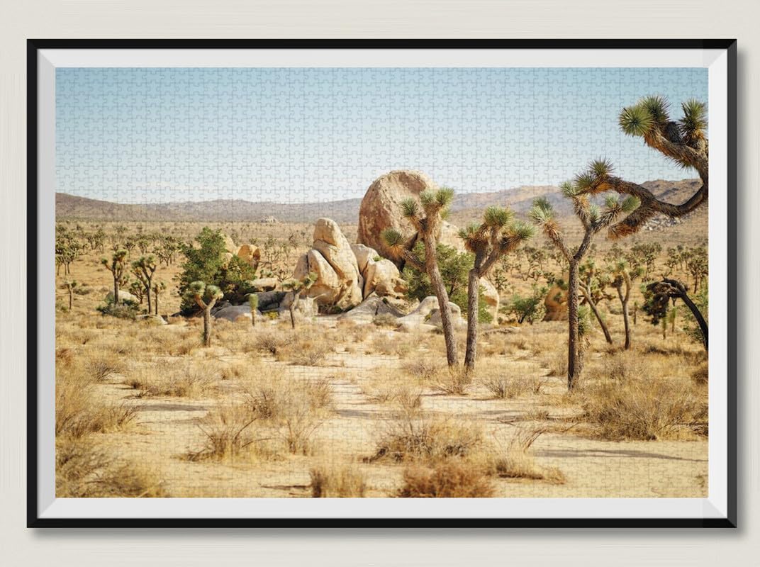 Plantas en el desierto - Rompecabezas de madera de 3000 piezas - Juego de rompecabezas Rompecabezas Decoración de la pared del hogar Regalo