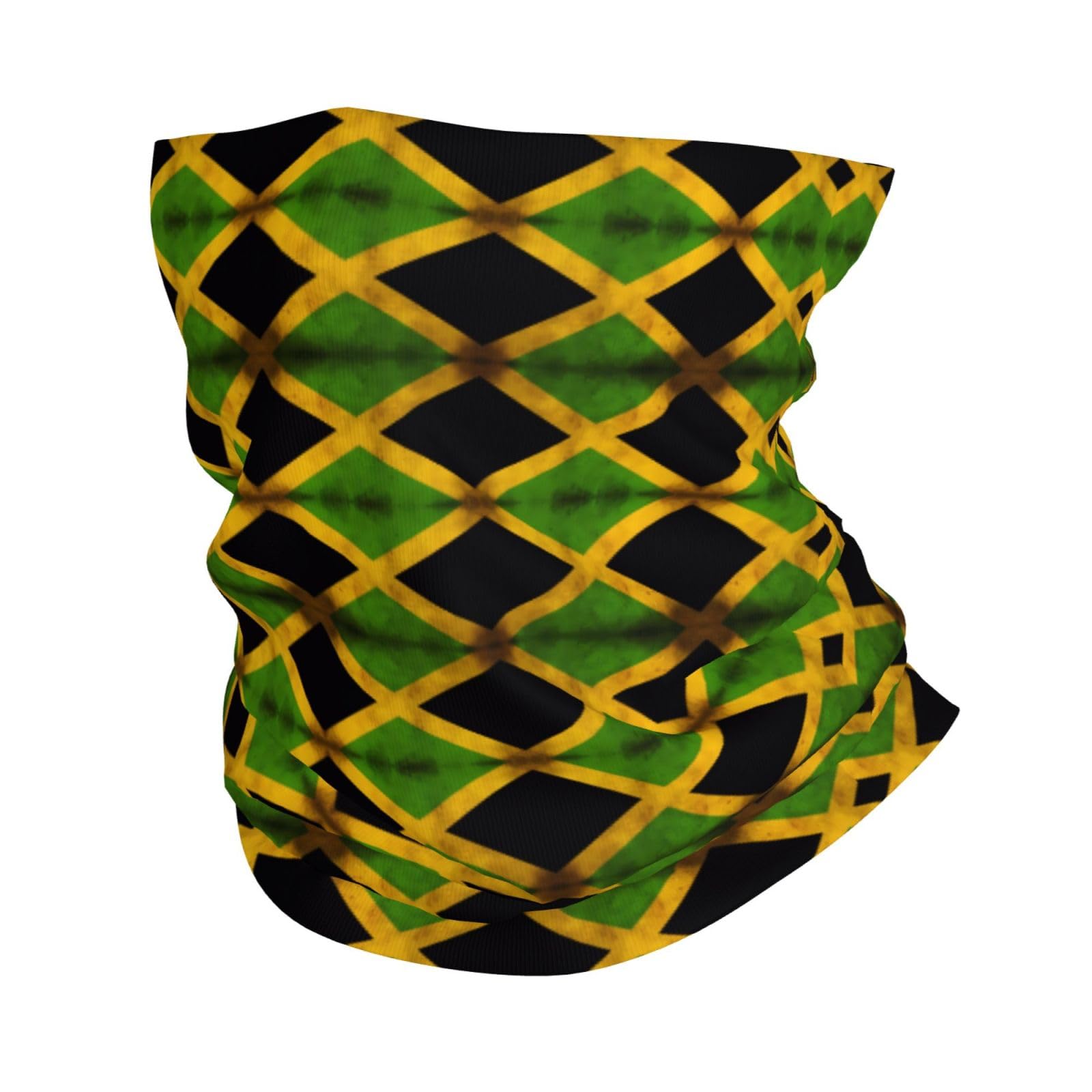 MJHKXLJ Old Jamaican Flag Pattern Headscarf, headband, multifunctional sports mask, elasticity seamless