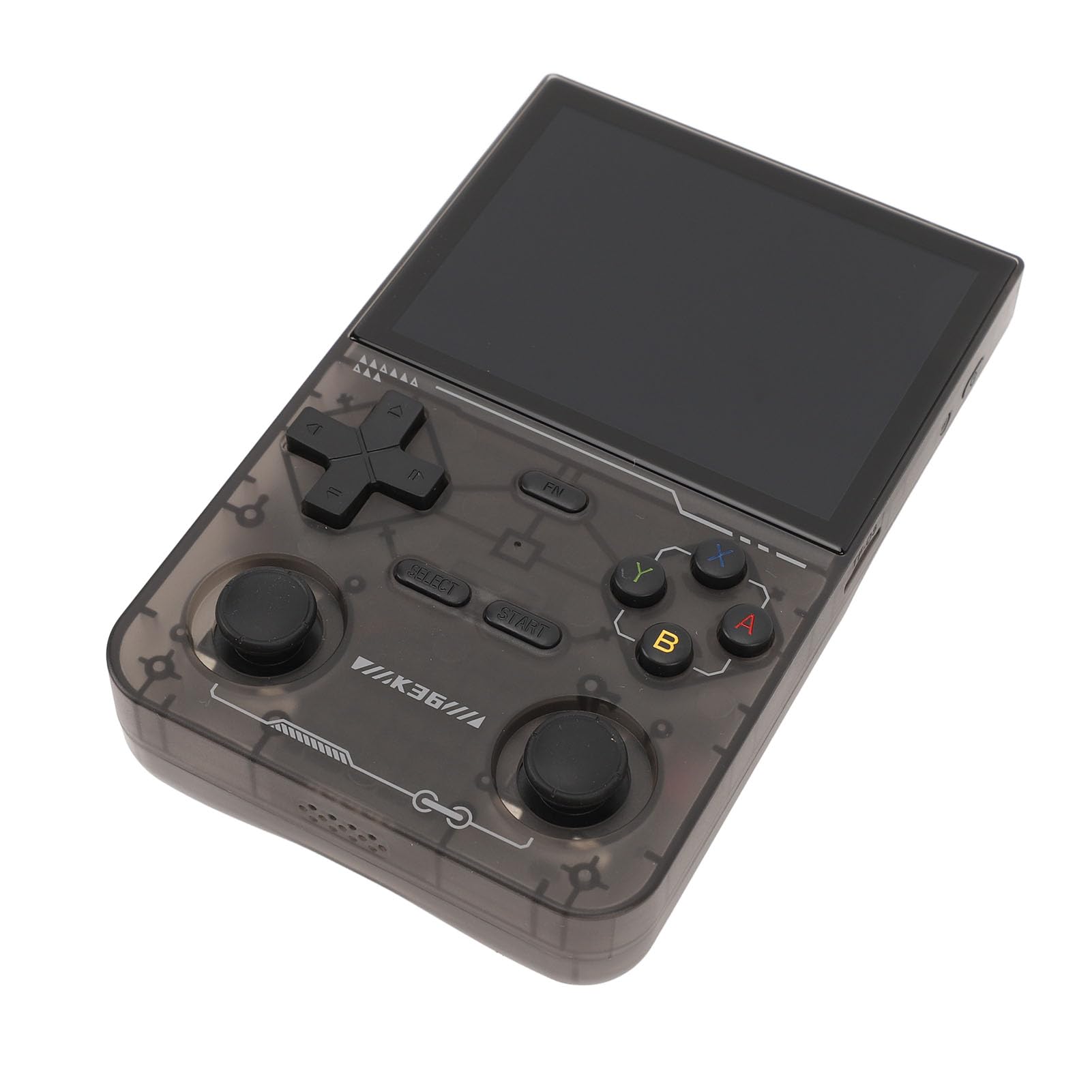 Przenośna Konsola do Gier, Konsola do Gier Retro z Kolorowym Ekranem IPS 3,5 Cala i Przyciskiem RL do Codziennej Rozrywki (BLACK)