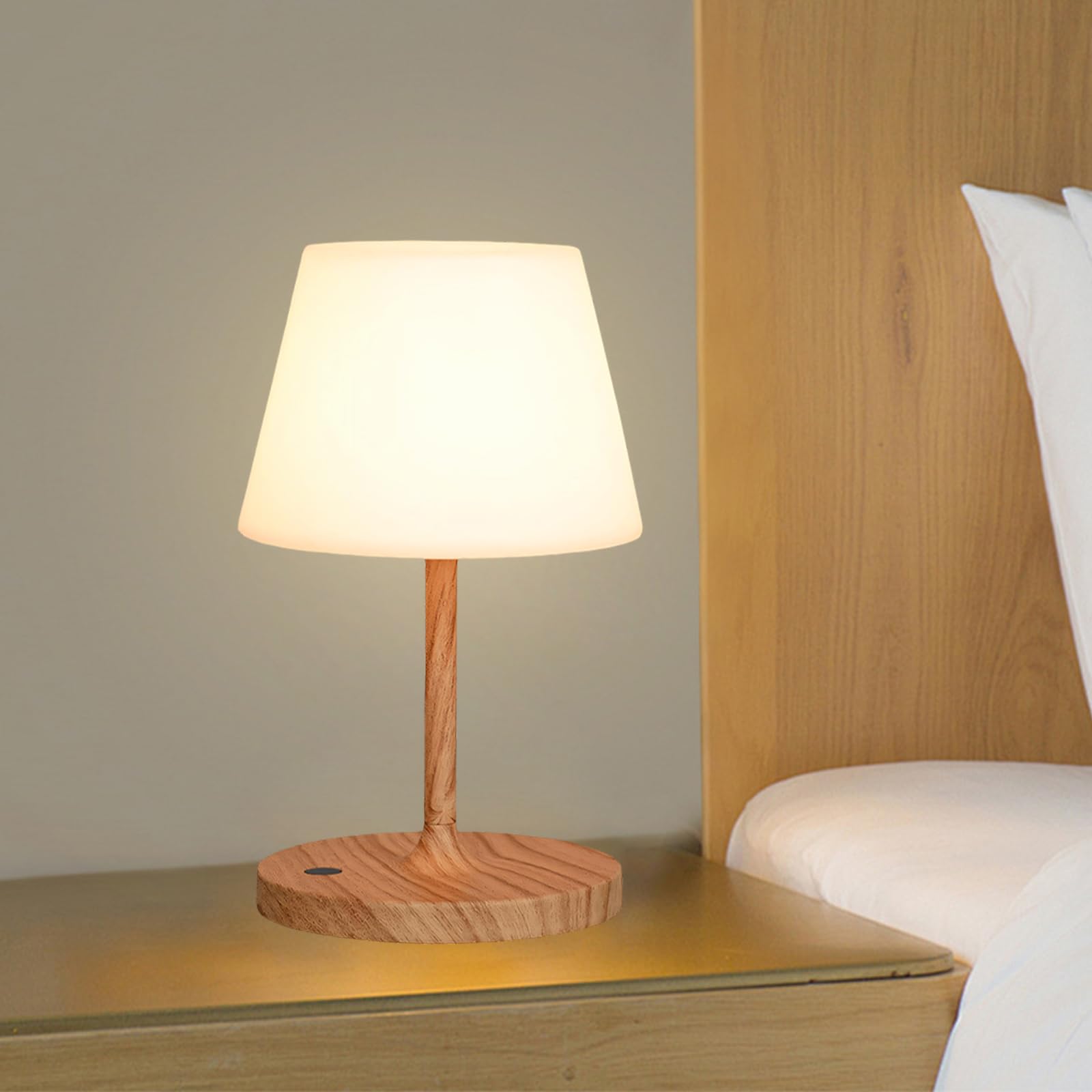 Moderna lámpara de noche ajustable, portátil, táctil, regulable, lámpara de lectura para el hogar y actividades de campamento, lámparas de mesa recargables e impermeables