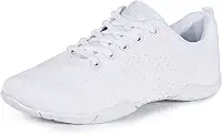 Cheer Shoes Sapatos de dança femininos brancos para líderes de torcida