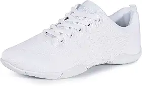 Cheer Shoes Sapatos de dança femininos brancos para líderes de torcida