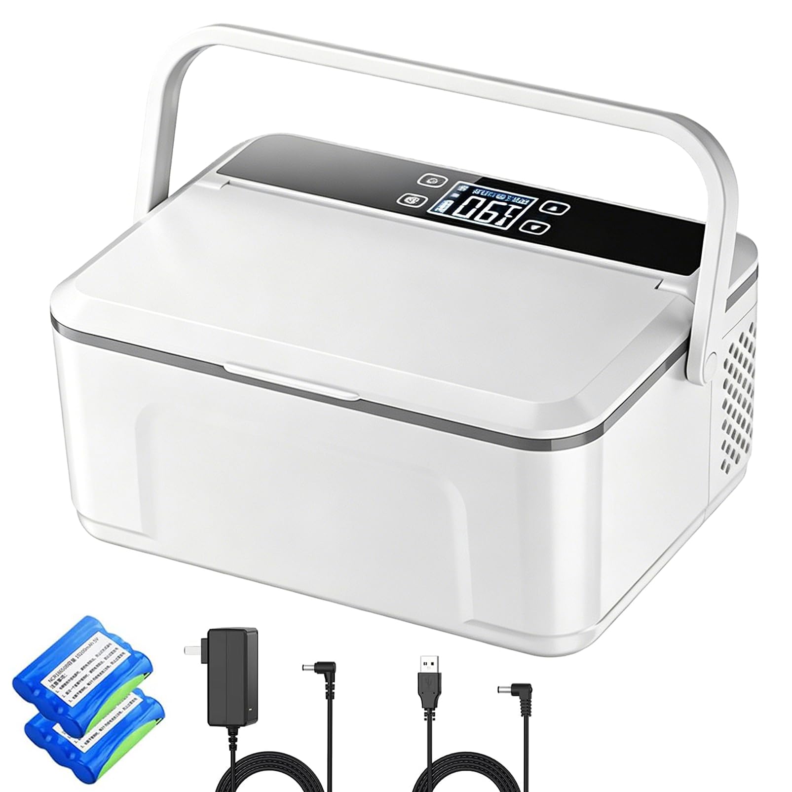 Glacière à insuline électrique voyage 2-18°C mini réfrigérateur portable avec batterie