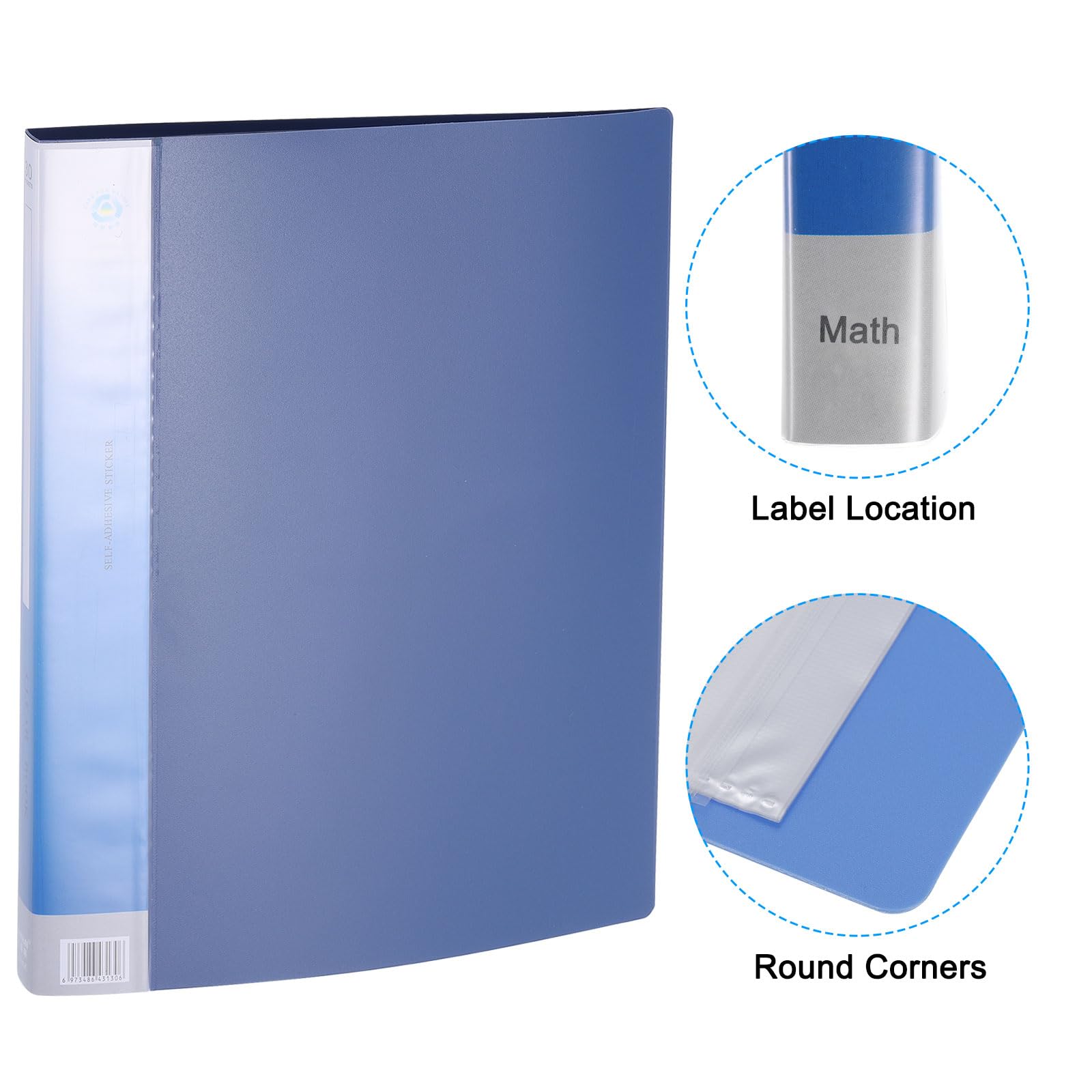PATIKIL 8.5x11 Binders with Plastic Sleeve - Image 3