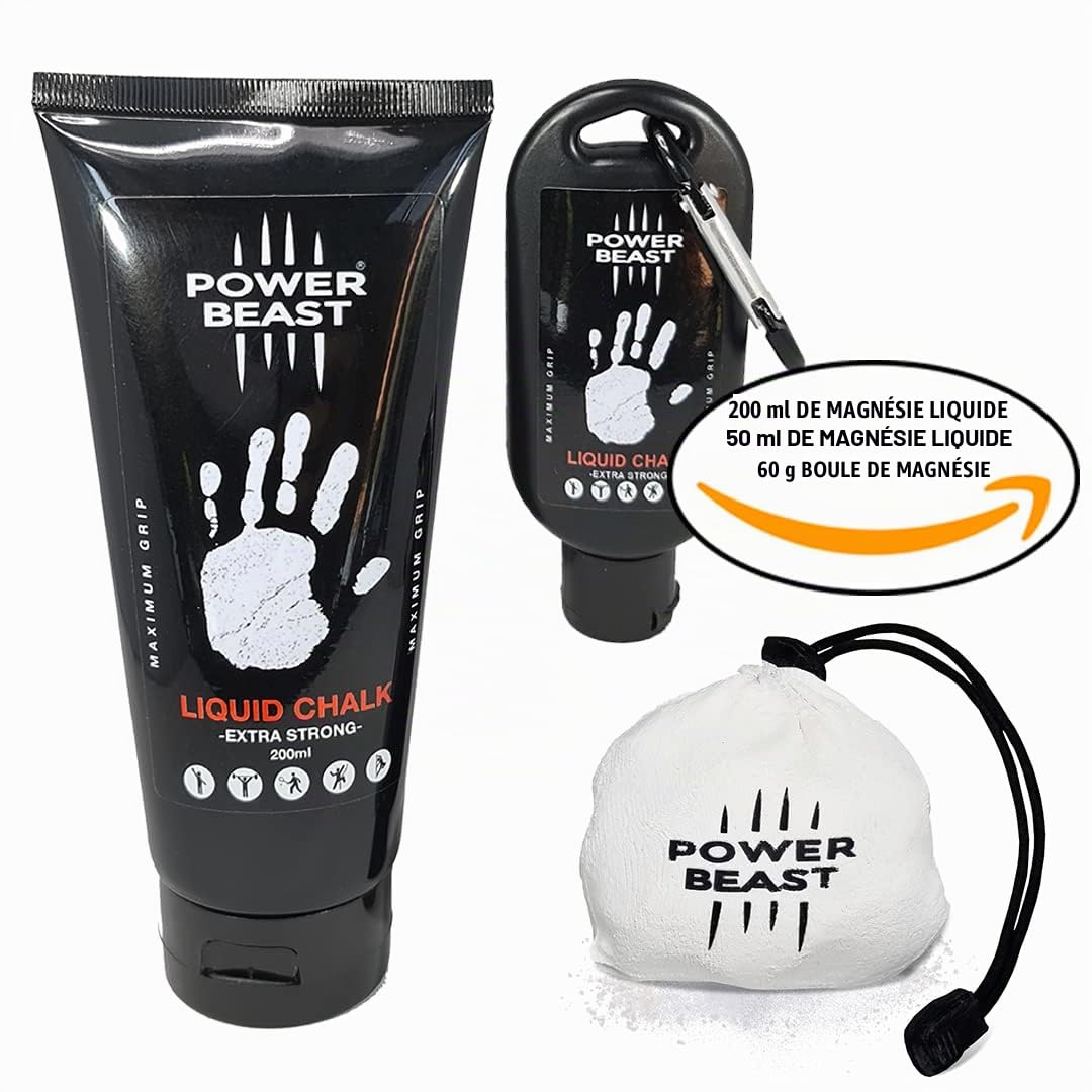Liquid Chalk Pack Magnesie Liquide 200Ml 50Ml 60Gr Boule Rechargeable Gymnastique Escalade Haltérophilie Cross Training