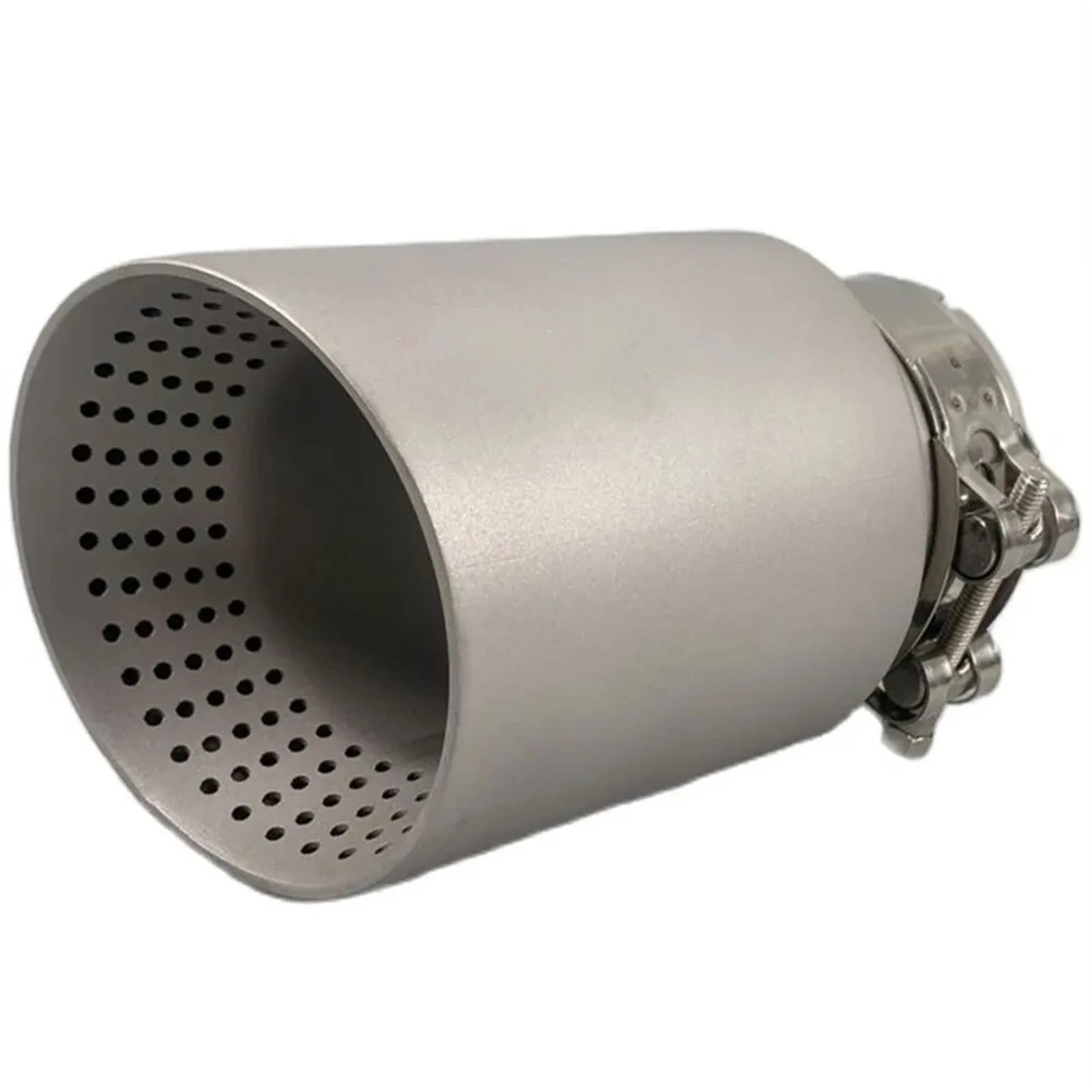 Vehicle Silencer 1 szt. Matowa końcówka tłumika samochodowego ze stali nierdzewnej 304 Końcówka rury wydechowej System Uniwersalna(51MM IN 101MM OUT)