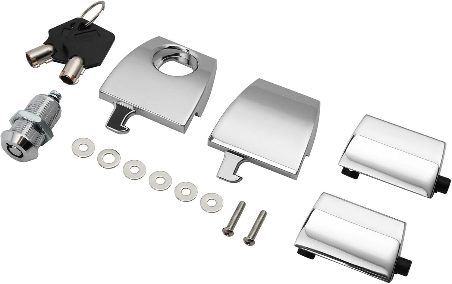 TCMT Razor Chopped King Trunk Latches Latch Fit For Harley Touring 2006-2013 Road King FLHT FLHX FLTR CVO Road Glide Street Glide Electra Glide Ultra Classic