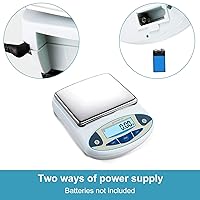 Vista 5 de Báscula de laboratorio de 176.37 oz x 0.00 oz de precisión Balanza analítica electrónica de laboratorio Báscula de precisión de laboratorio Balanza