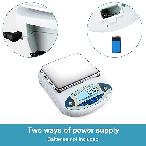 Miniatura 7 de Báscula de laboratorio 211.64 oz x 0.00 oz Precisión 0.01 Balanza analítica electrónica de alta precisión Balanza de precisión de laboratorio