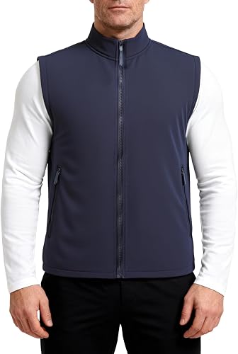 YOUTHUP Mens Golf Vest Outerwear Waterproof Windproof Softsh