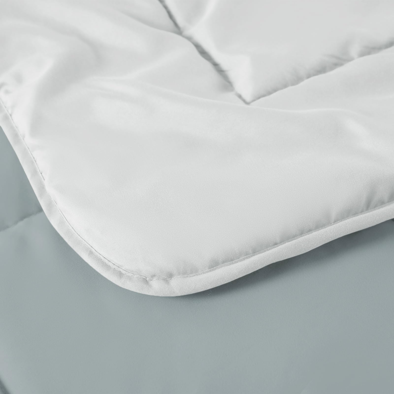 Edredón de Fibra 170 gr/m2 - Edredón Relleno Nórdica Reversible de dos colores Cama 90, 150 x 220 cm - Edredon entretiempo Suave, Transpirable, Ligera, 100% Poliérster, Gris claro y oscuro
