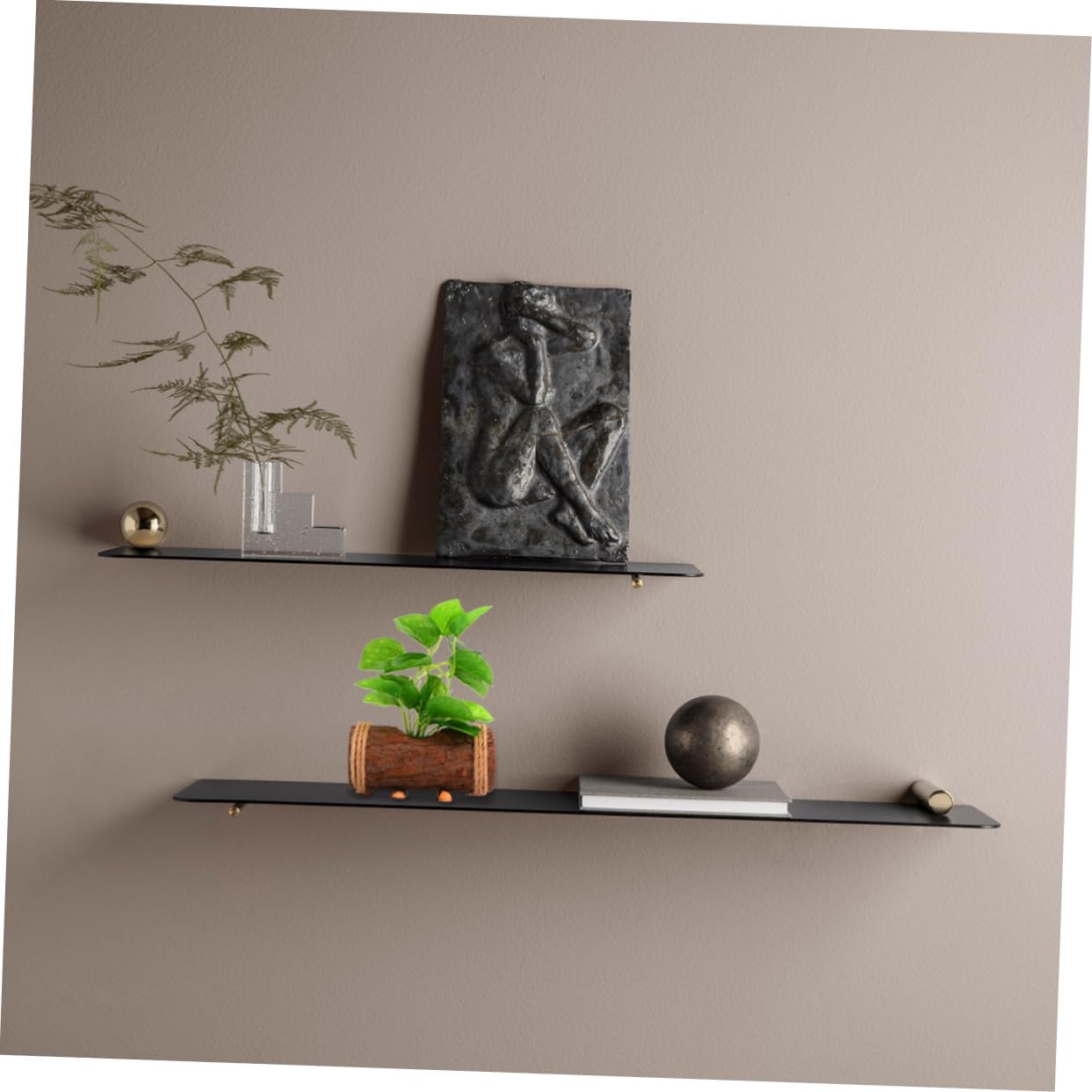 MAGICLULU Realistic Artificial Bonsai Tree Plastic Potted Home Decor Japanese Style Landscape for Office