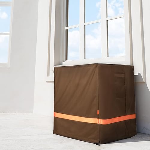 Miniatura 6 de Joyhalo Cubierta de aire acondicionado, cubierta impermeable para unidad exterior, duradera 600D Oxford Ac cubre al aire libre con correas