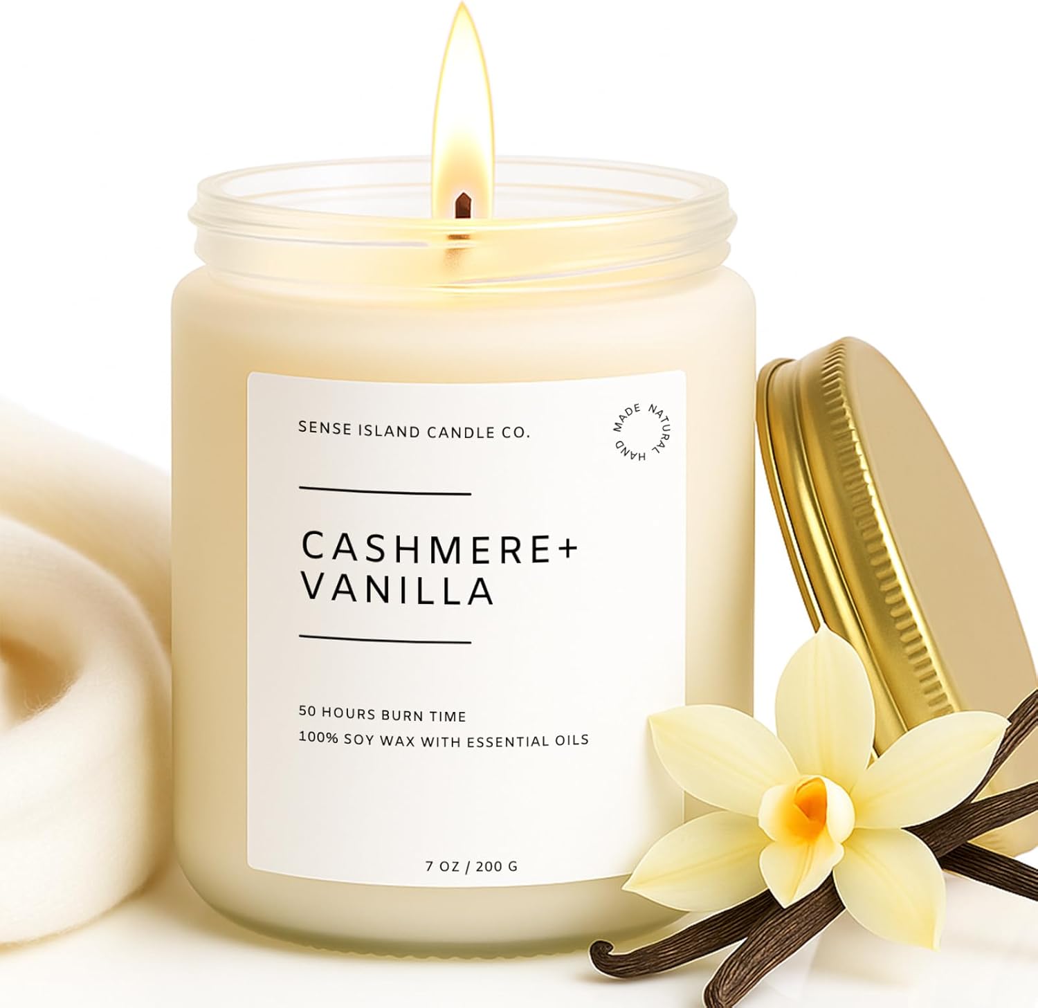 Soft Vanilla & Cashmere Scented Candle
