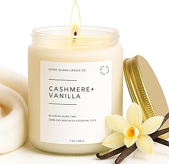 Scented Candle for Home Scented Vanilla Cashmere 7oz