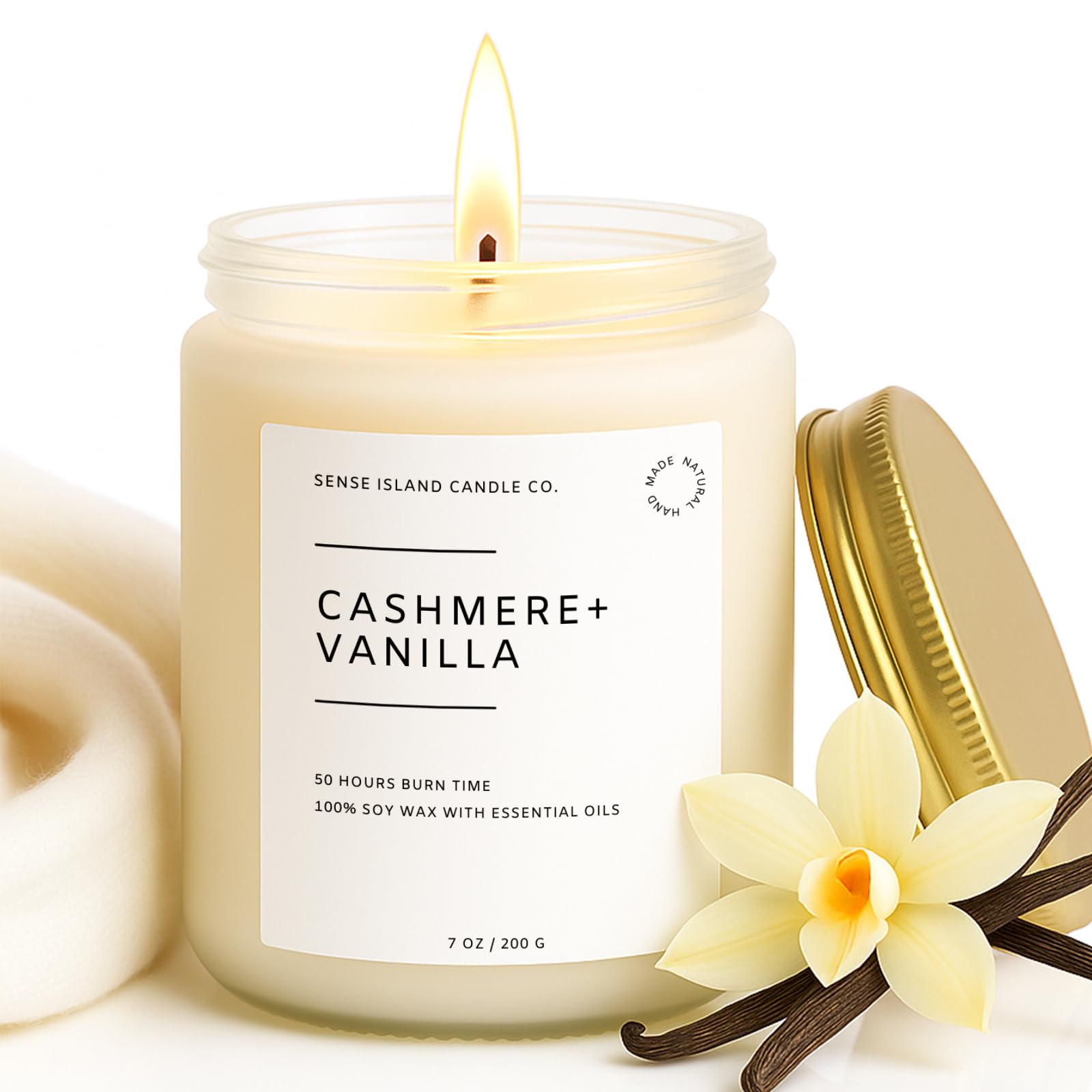 Scented Candle for Home Scented Vanilla Cashmere 7oz