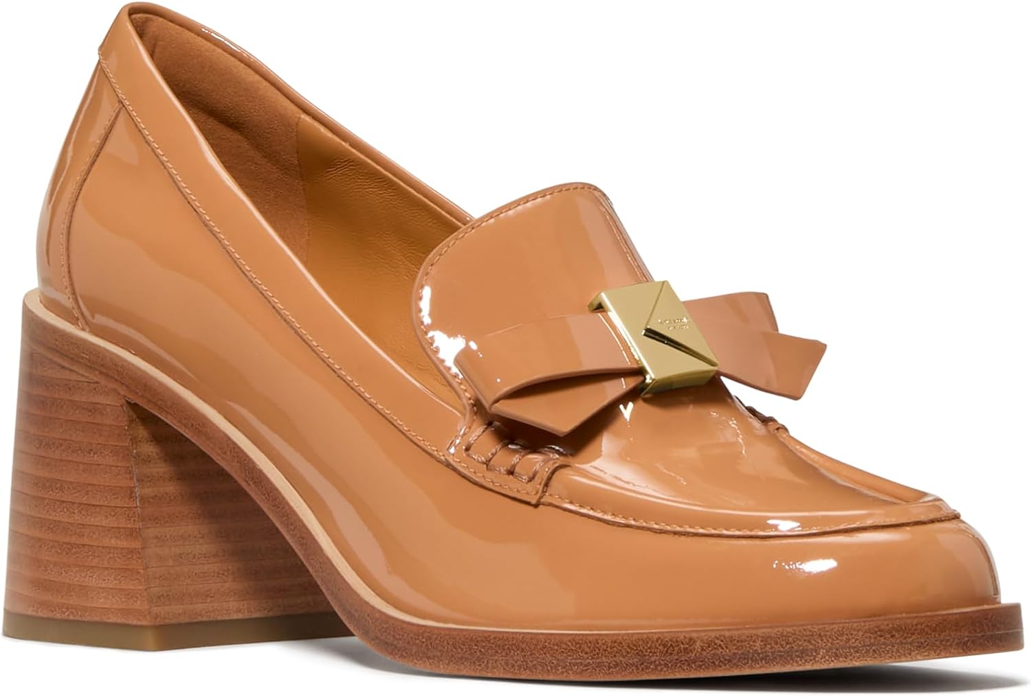 kate spade new york Women's Deco Bow Patent Leather Heeled Loafer