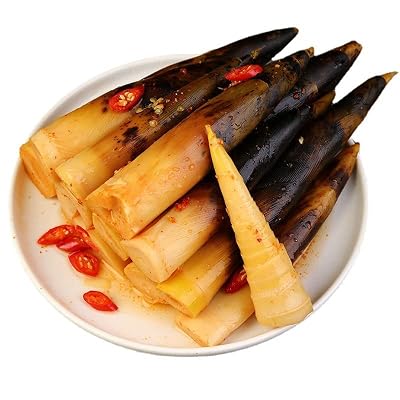 Hand Peeled Bamboo Shoot,Pickled Pepper Crispy Bamboo Shoot,200g/pack,Fresh Mountain Pepper Bamboo Shoot,Pickled Vegetable,spicy strips,Latiao,Chinese Famous snack gifts pack (Mixed flavors,2pack)