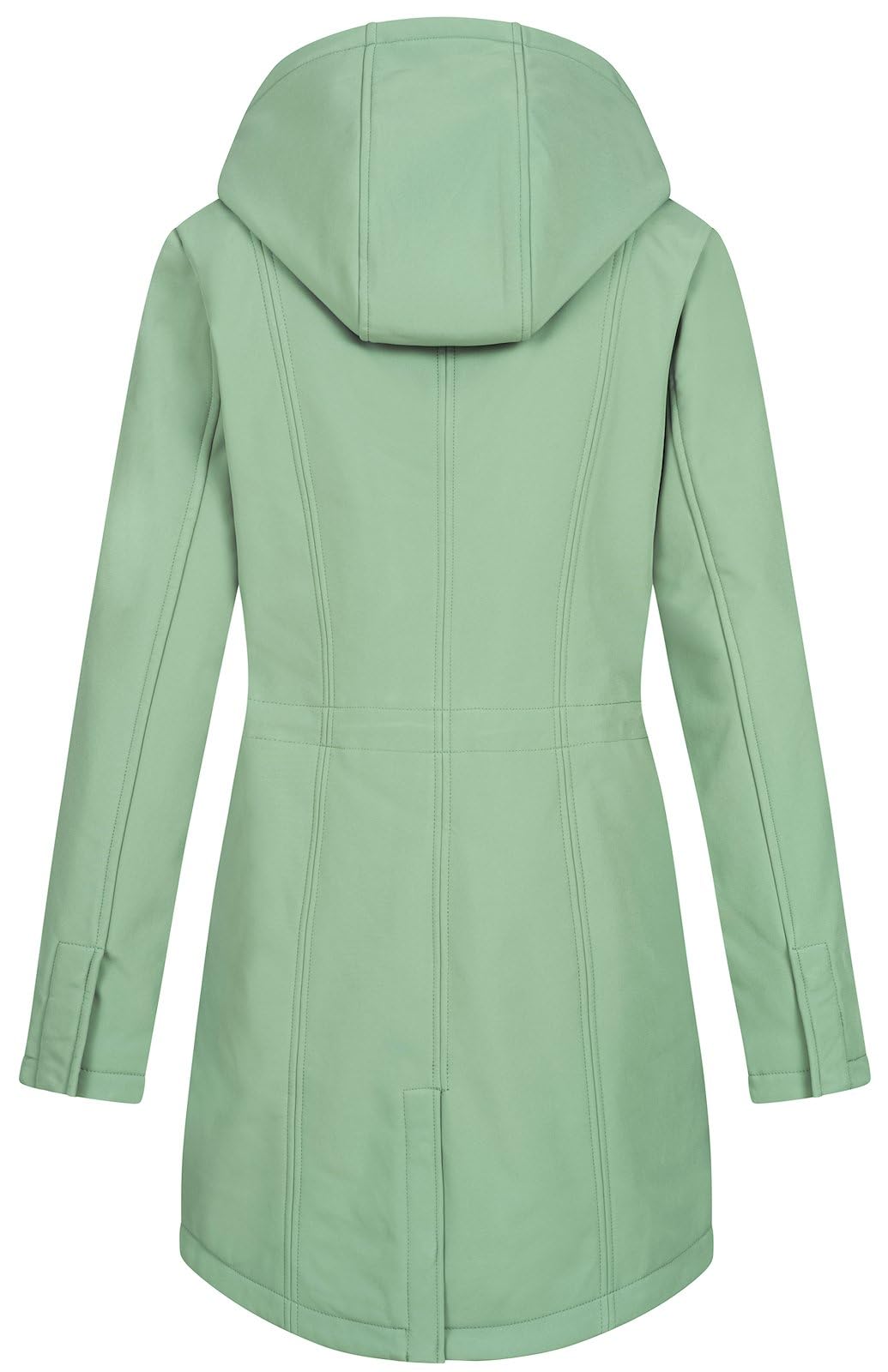NEW VIEW Damen Softshelljacke wasserabweisender Parka mit Kapuze