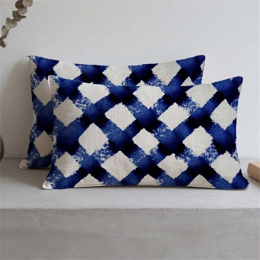 Housse de coussin bleu marine imperméable 80x100 protégeant contre la pluie