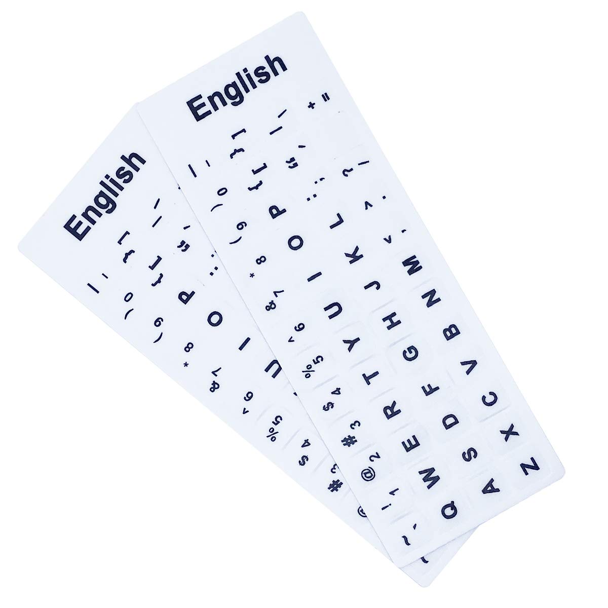 Buy 2 Pack English Universal Keyboard Alphabet Stickers, White