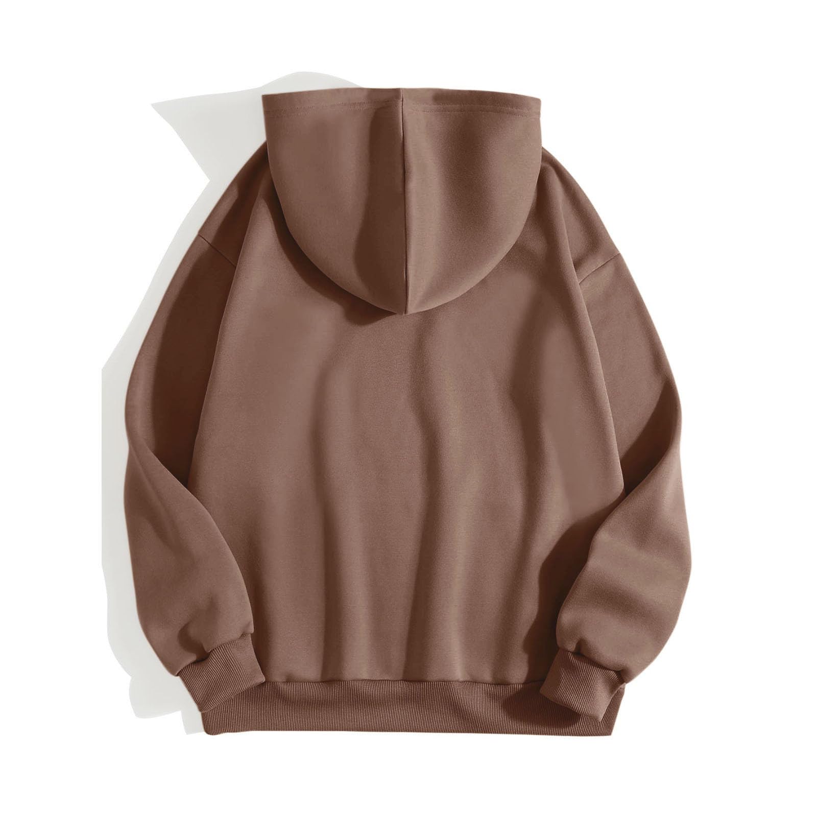 Genérico Sudaderas con Capucha para Hombre Sudaderas con Capucha para Hombre De Forro Polar Hombres Chaleco De Invierno Cuello Redondo Polar Confort Elaborado Y Cuello Redondo