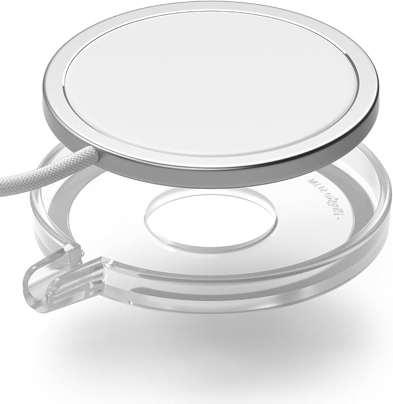 Ringke Slim Compatible with MagSafe Charger Case (Not for 2024 Version) Wireless Charging Pad Cover Designed for MagSafe Charger 15W (A2140, 1M) - Matte Clear