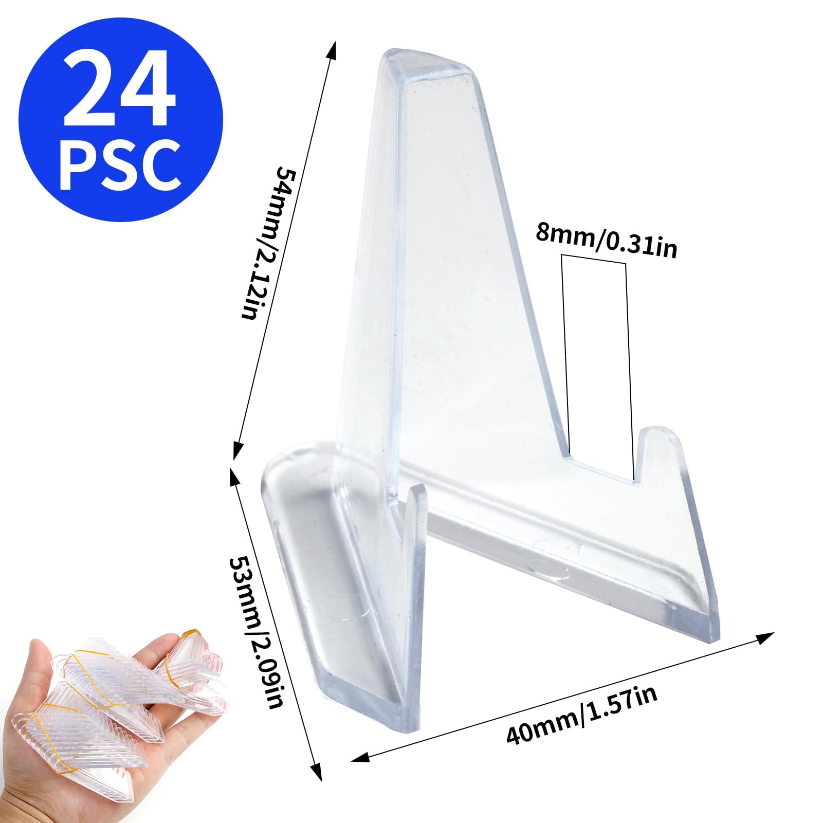 24 Pièces Presentoir Supports Acrylique Pour Collection Support Carte Pour Pokemon Support De Carte Transparent Pour Pieces De Monnaie Montres De Poche Medailles Objets De Collection 92984661