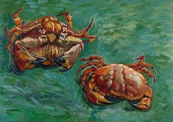 Amazon.co.jp: 22 枚の油絵 2 匹のカニ フィンセント ファン ゴッホ