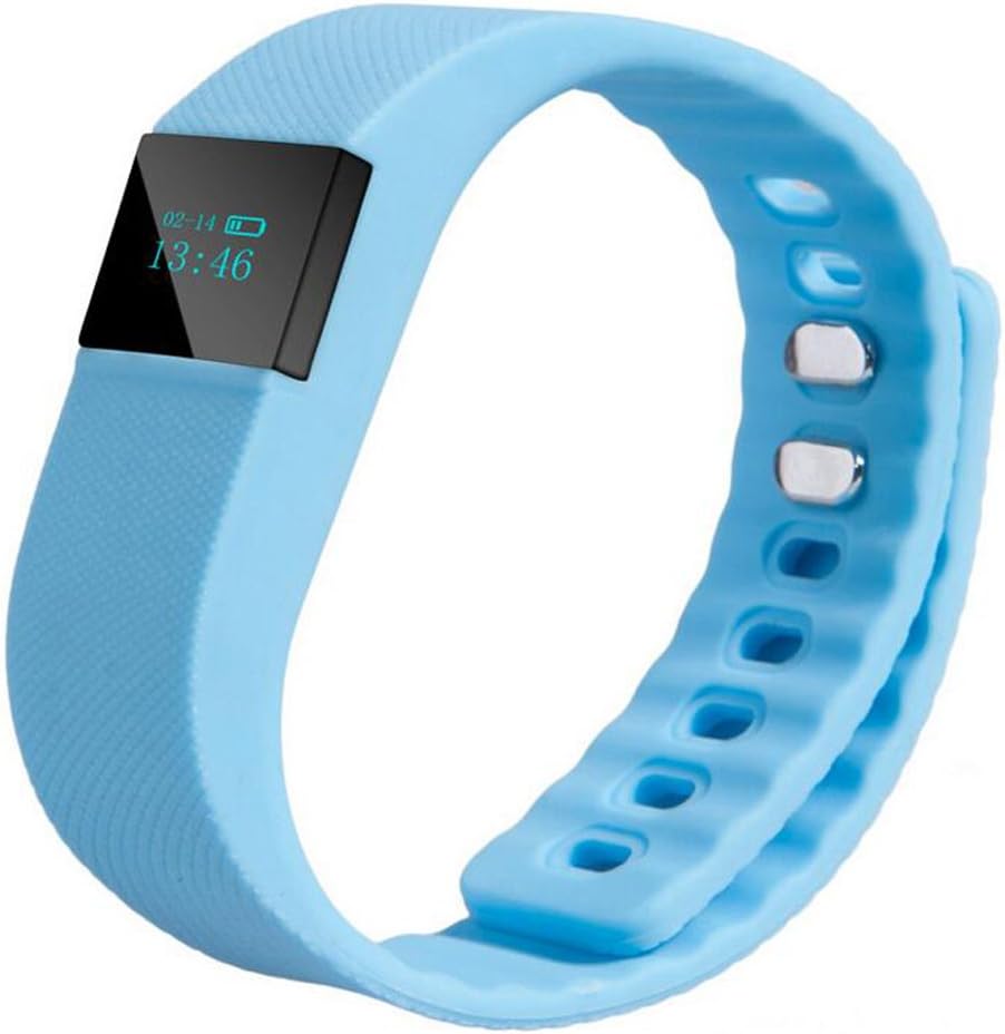 Crelander Smart Watch Smartband Waterproof Bluetooth 4.0 TW64 Wristband with Fitness Sleep Tracker Pedometer for Samsung for iPhone (blue )